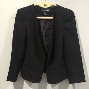 Forever 21 Classic Black Suit Jacket